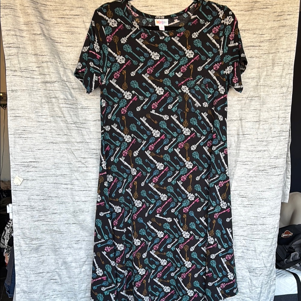LuLaRoe Black and White Sheath Mini Dress